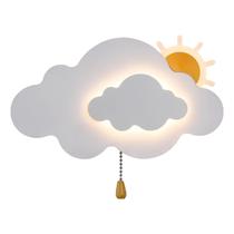 Arandela Infantil Nuvem Branco 26cm Led 14W 3 em 1 Bivolt LA1041 Delis