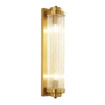 Arandela Interna Dourado Vidro Cristal 60 Cm Sala Bet35