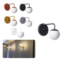 Arandela Interno Externo Retro Bola Alumínio Decorações