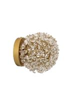 Arandela Iris Cristal Dente de Leão Ninho Dourado Arandela Iris Cristal Dente de Leão Ninho Dourado