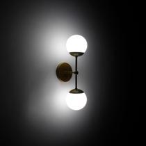 Arandela Jabuticaba Monza Com 2 Esferas/bola/globo Vidro