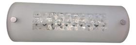 Arandela Kin Light Camarim Vidro/cristal 1 Lâmp. E27-branco