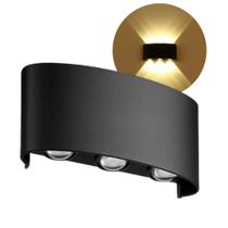 Arandela Lâmpada Luminária Clássica 6w 3000k a prova dágua Efeito Ampulheta 6 Fechos De Luz LED6W