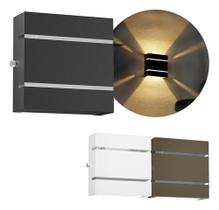 Arandela Led 2 Fachos 2 Frisos Uso Externo Garagem Someway