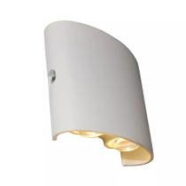 Arandela LED 4W Bivolt IP65 Para Parede Interna e Externa Luz Quente 3000K Moderna