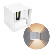 Arandela LED 6W Navi Cubo 2 Fachos 0 a 90 3000K Branco Externa ST3242 Arandela LED 6W Navi Cubo 2 Fachos 0 a 90 3000K Branco Externa ST3242