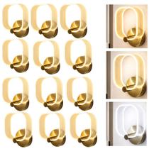 Arandela LED Acrílico 8W Bivolt Iluminação Moderna 3 Cores EBAR80204