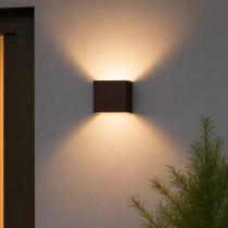 Arandela Led Aura 4w 3000k Branco Quente 110v/220v Ip65 a prova d'água Cafe Cod: ALUT001900 Alut