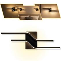 Arandela Led Candeeiro Preto Linear Para Parede 3000k Ip20 Arandela Led Candeeiro Preto Linear Para Parede 3000k Ip20