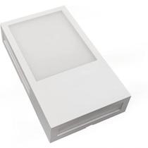 Arandela Led Cube Avant Branco Fosco 12w 3000k - Luz Amarela