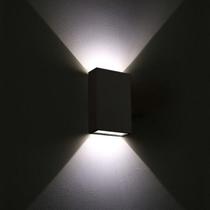 Arandela Led De Efeito Duplo Facho Preta 3W 3000K Ecoforce