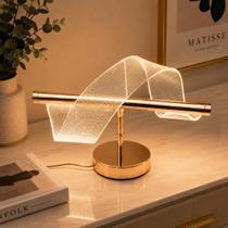 Arandela LED Espiral Dourada 5W 3 Tons de Luz Bivolt