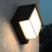 Arandela LED Mini Iglu Preta 8W 3000K Bivolt IP65 Externa Opus