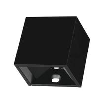 Arandela LED PIT MINI Preta 2W 3000K (Branco Quente) 50x50x40mm Facho Duplo IP65 Bivolt LM2664 Luminatti