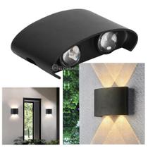 Arandela LED Preto 4W Iluminação Moderna Para Ambientes Externos e Internos EBAR608661 EBAR608662