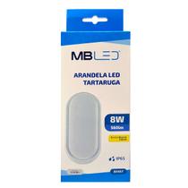 Arandela Led Tartaruga 8W 3000K IP65 Bivolt - MB Led - 2000