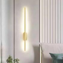 Arandela Linear Moderna Parede Led Luz Indireta 80cm 3000k Arandela Linear Moderna Parede Led Luz Indireta 80cm 3000k
