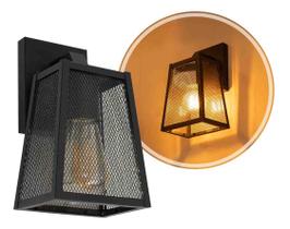 Arandela London 4 Faces Preto P/ E27 AM402P-P Biancoluce ST3009