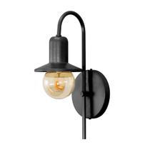 Arandela LuminaLux ALX0049 Lustre Retro Preto Colonial