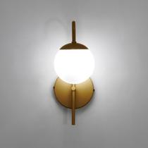 Arandela LuminaLux ALX052 Colonial Globo Vidro 12cm Vintage