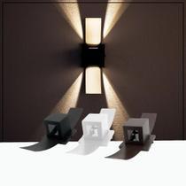 Arandela Luminária Box Abas 2 Fachos Externo interno Parede Muro Arandela Luminária Box Abas 2 Fachos Externo interno Parede Muro