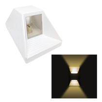 Arandela Luminária Cairo Parede 2 Facho int ext muro Branca Arandela Luminária Cairo Parede 2 Facho int ext muro Branca