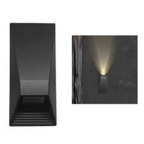 Arandela Luminária Capri Parede Externo Interno Muro Preta Arandela Luminária Capri Parede Externo Interno Muro Preta