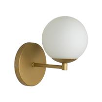 Arandela Luminária Cristal Globo 12 cm Moderno Dourado 009