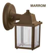 Arandela Luminária De Parede Clássica Quadrada Marrom 336 Arandela Luminária De Parede Clássica Quadrada Marrom 336