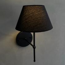 Arandela luminaria de Parede Clássico interna aluminio Com Cúpula Ref 16 Decoração iluminação Casa e Sala Quarto Corredor, Lavabo