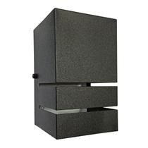 Arandela Luminária Frisada Preta 1 Facho E27 Externo Interno Parede Muro Arandela Luminária Frisada Preta 1 Facho E27 Externo Interno Parede Muro