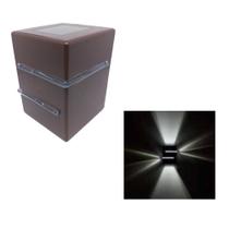 Arandela Luminária Light Int Ext 2 Facho 2 Aleta G9 Marrom Arandela Luminária Light Int Ext 2 Facho 2 Aleta G9 Marrom