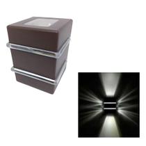 Arandela Luminária Light Int Ext 2 Facho 2 Aleta G9 Marrom Arandela Luminária Light Int Ext 2 Facho 2 Aleta G9 Marrom