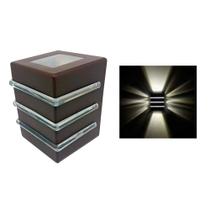 Arandela Luminária Light Int Ext 2 Facho 3 Aleta G9 Marrom Arandela Luminária Light Int Ext 2 Facho 3 Aleta G9 Marrom