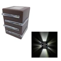 Arandela Luminária Light Int Ext 2 Facho 4 Aleta G9 Marrom Arandela Luminária Light Int Ext 2 Facho 4 Aleta G9 Marrom