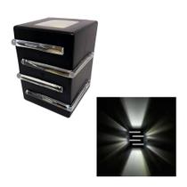 Arandela Luminária Light Int Ext 2 Facho 4 Aleta G9 Preta Arandela Luminária Light Int Ext 2 Facho 4 Aleta G9 Preta