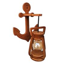 Arandela Luminária Lustre Lampião Âncora 110/220V Kit 3 Peça