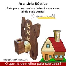 Arandela Luminária Lustre Pendente Rústico 110/220 V