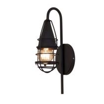 Arandela Luminária parede 35 cm Moderno Preto