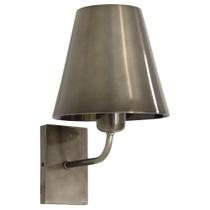 Arandela Luminária Parede Cúpula Metal Quarto Cama Bronze