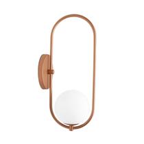 Arandela Luminária Perola Globo 10 cm Moderno Cobre 015 Arandela Luminária Perola Globo 10 cm Moderno Cobre 015