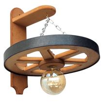 Arandela Luminária Roda De Carroça Arandela Luminária Roda De Carroça