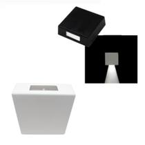 Arandela Luminária Slim Quadrada Parede 1 Facho Branca G9 Arandela Luminária Slim Quadrada Parede 1 Facho Branca G9