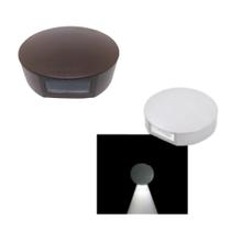 Arandela Luminária Slim Redonda 1 Facho Marrom Parede G9 Arandela Luminária Slim Redonda 1 Facho Marrom Parede G9