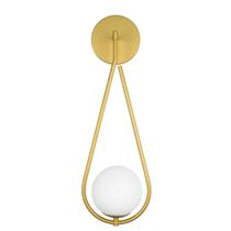 Arandela Luminária Solar Globo 12 cm Moderno Dourado 004