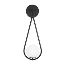 Arandela Luminária Solar Globo 12 cm Moderno Preto