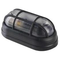 Arandela Luminaria Tartaruga Oval Preto 1XE27 OPL