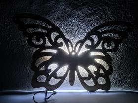 Arandela Luz Noturna Silhueta Borboleta Butterfly
