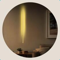 Arandela Luz Parede Perfil Led Decorativa Resistente 220V Dourado Arandela Luz Parede Perfil Led Decorativa Resistente 220V Dourado