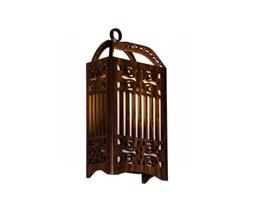 Arandela Madeira Retangular Lanterna 16x34cm Arandela Madeira Retangular Lanterna 16x34cm